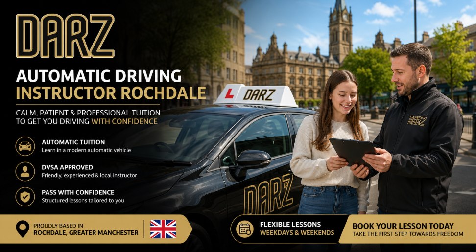 Why Choosing an Automatic Driving Instructor Rochdale Can Help You Pass Faster