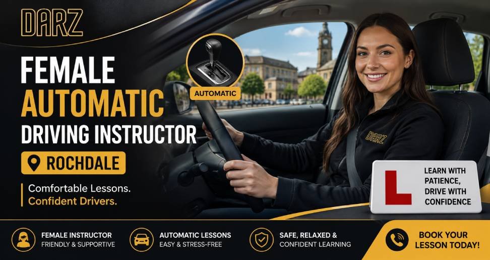Female Automatic Driving Instructor Rochdale