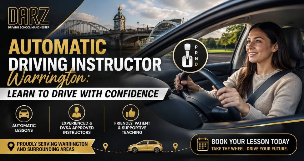 Automatic Driving Instructor Warrington Learn to Drive with Confidence